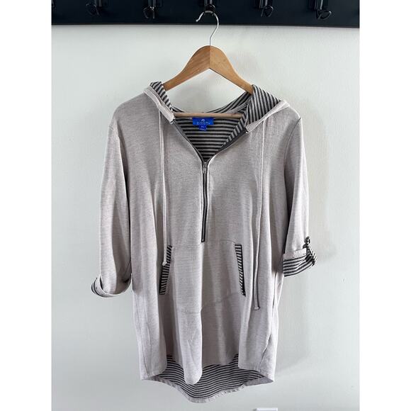 Blue Curl Quarter Zip Pullover - Picture 1 of 5